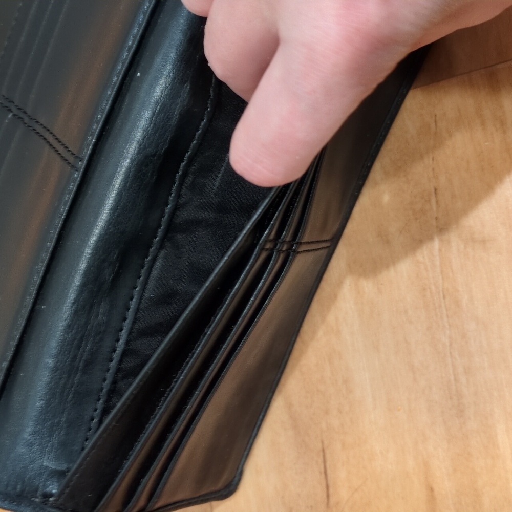 Coach Alexandra Black Leather Envelope wallet - Picture 8 of 15